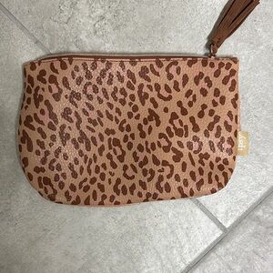 Ipsy Brown Leopard Cosmetic Case